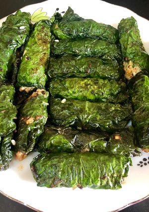 Hình của món Chả trứng kiến - lá lốt.
