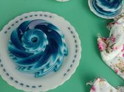 Gambar puding bunga telang