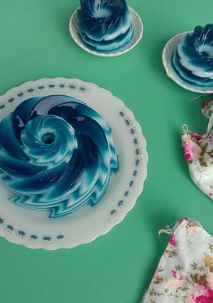 Foto resep Puding Susu Bunga Telang