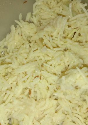 A picture of Jeera rice.