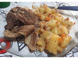 Bife ancho con papas ♡