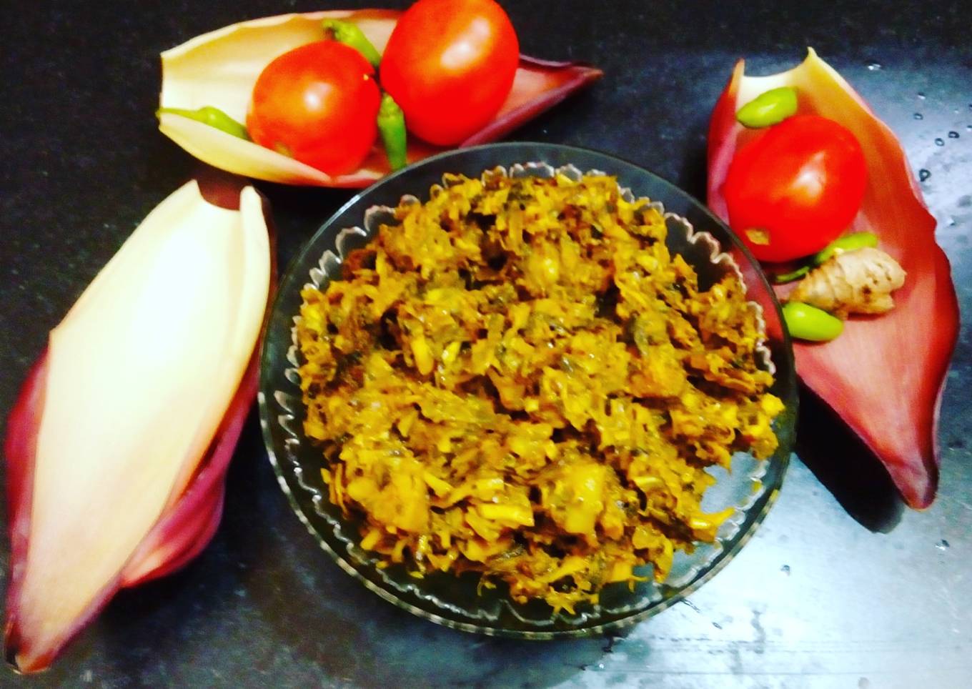 Mochar ghanto Banana Flower Curry For the honour of my mom