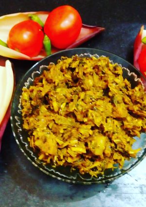 A picture of Mochar ghantoBanana Flower CurryFor the honour of my mom.