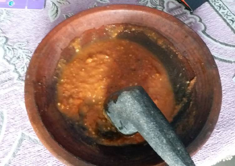 Resep Sambel penyet simpel dan enak Anti Gagal