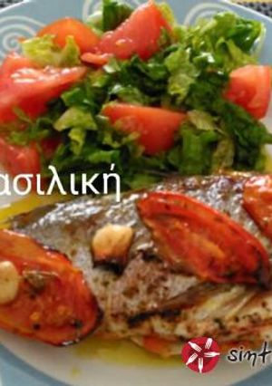 Φωτογραφία της συνταγής Τσιπούρα στο φούρνο με φρέσκες ντομάτες