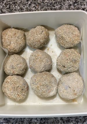 Una foto de Albóndigas Vegetarianas rellenas de queso