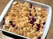 Une photo de crumble nectarine