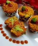 Broccoli stuffed savoury muffins