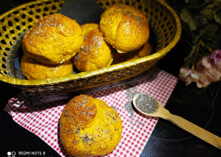 🌈Panecillos al Huevo de Boniato, Cúrcuma y Pimienta🌈