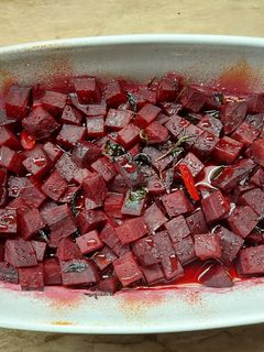 Fűszeres sült cékla recept fotója
