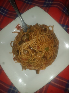 A picture of Veggie pasta.
