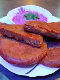 عکسی از دستور پاراتای لبو بدون فر (paratha)