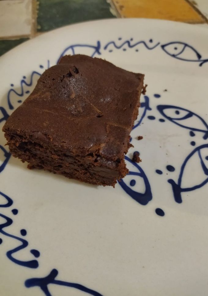 Una foto de 🍯 Brownies  de chocolate🍫