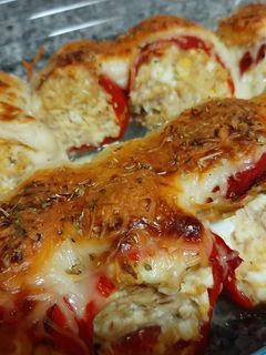 Una foto de Pimientos rellenos de mar
