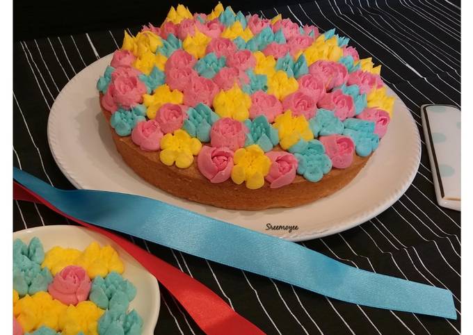 Recipe of Homemade Colourful vanilla cake