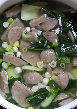 Foto resep Sop pokcoy bakso