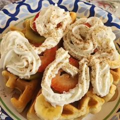 A picture of Belgian Waffles.