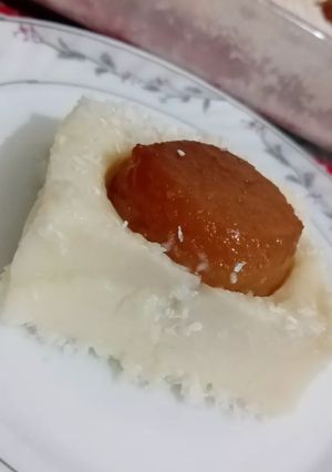 O poză a rețetei Budincă cu gogoşi însiropate.