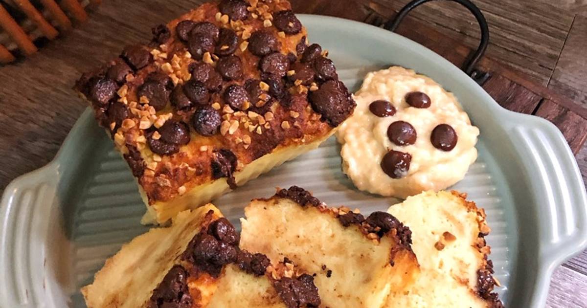 Resipi Puding Roti Coklat Badam oleh Salina Jalaludin - Cookpad