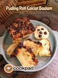 Puding Roti Coklat Badam