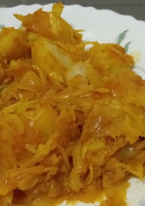 A picture of Spicy Potato Cabbage #localfoodcontest_mombasa.