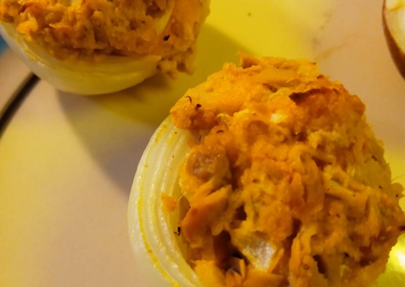 Step-by-Step Guide to Prepare Homemade Tuna Stuffing, Stuffed in an
Onion