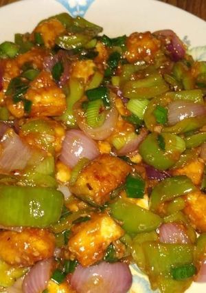 A picture of Panner chilli.