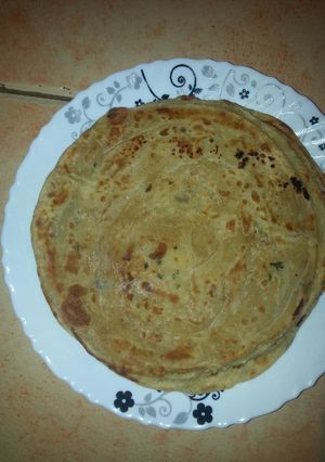A picture of Carrot-dhania chapatis # vegetable contest#.