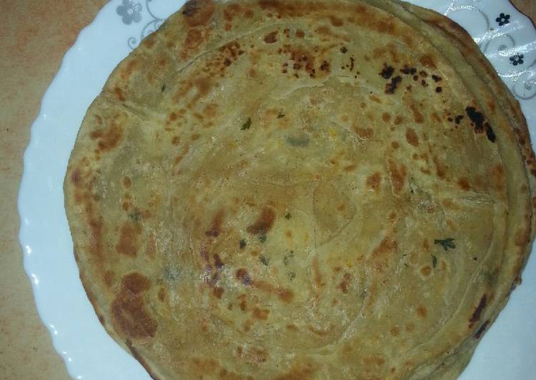 Carrot-dhania chapatis # vegetable contest#