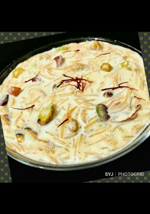A picture of Sheer Khurma.