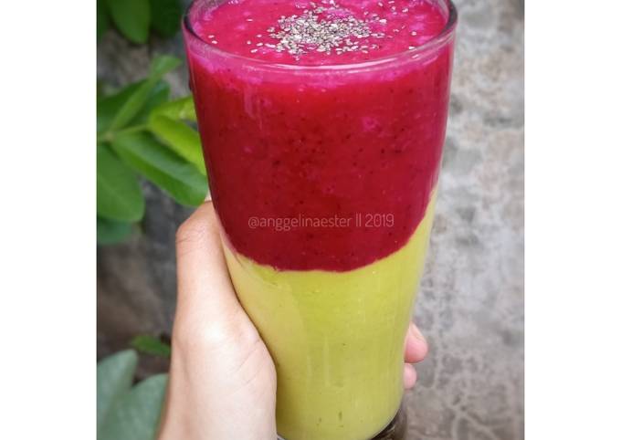 Resep Menu Jsr Jus Alpukat Mix Buah Naga Anggelina Ester Jesica 