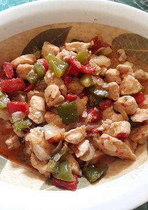 Foto resep Ayam campur Paprika