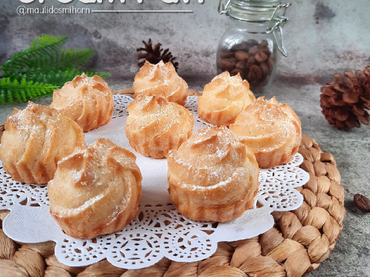 Anti Ribet, Bikin Mini Cream Puff (coffee cream) Anti Gagal