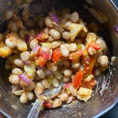 A picture of Masala Peanuts chaat.