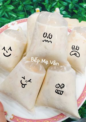 Hình của món Kem bịch chuối,mít,sầu riêng.