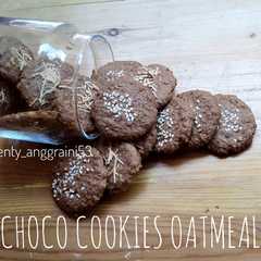 Choco cookies oatmeal.. menu diet.. no tepung. রেসিপির প্রধান ছবি