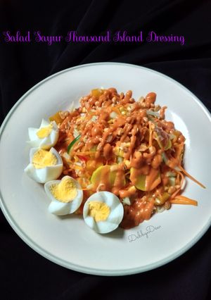 Foto resep Salad Sayur Thousand Island Dressing