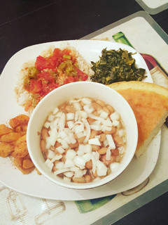A picture of Crockpot pinto beans.
