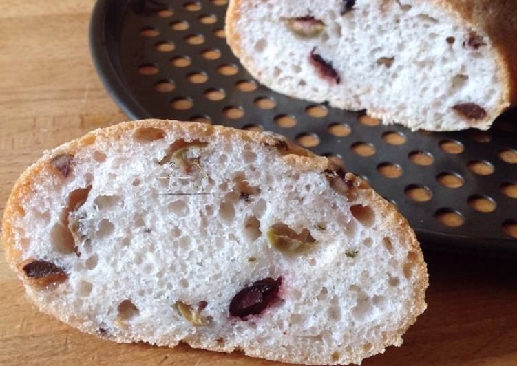 Pane bianco con olive a lunga lievitazione - Senza Glutine