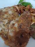 Pechugas de pollo en salsa demi glasé