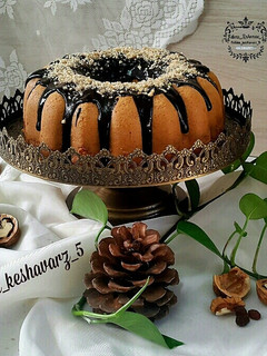 عکسی از دستور کیک گردو و کشمش