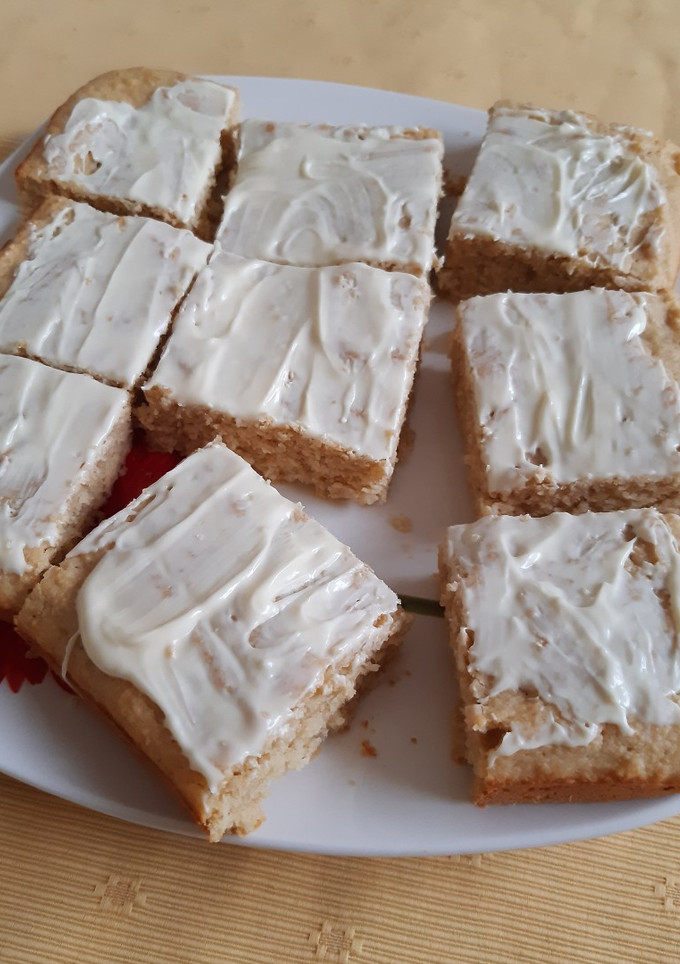 Una foto de Brownie saludable de limón 🍋
