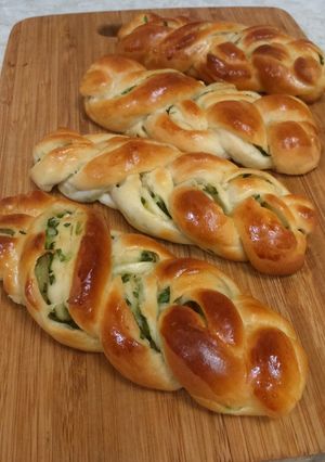 Foto resep Roti daun bawang