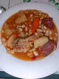Potaje de Habillas Blancas con Chorizo y Costilla Carnosa