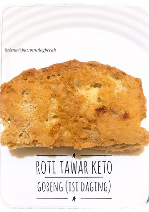 Foto resep Roti Tawar Keto Goreng (Isi Daging)