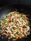 Pollo 🐥🐤 con mix de vegetales al wok