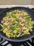Passatelli with Asparagus and Sausage