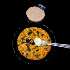 A picture of Broken wheat khichdi.