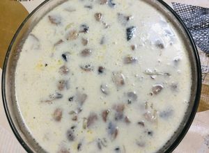 صورة لوصفة شوربة الفطر الطازه