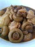 简易蘑菇酱油鸡 Simple Soy Sauce Chicken with Mushroom